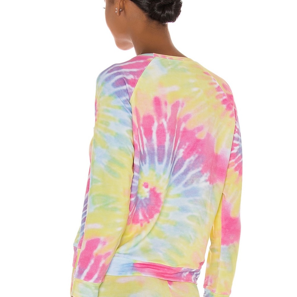 Stripe & Stare Rainbow Sunshine Tie Dye Sweatshirt Shirt Top L - Picture 8 of 12